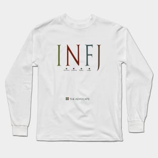 INFJ The Advocate, Myers-Briggs Personality Type Long Sleeve T-Shirt